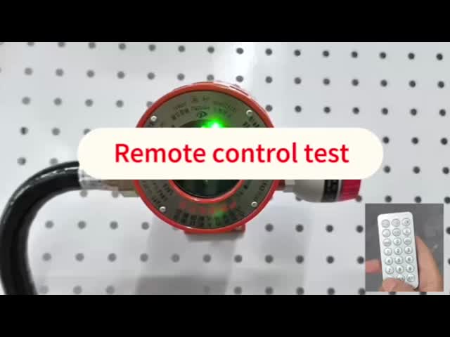 How to use the remote control of the flame detector?