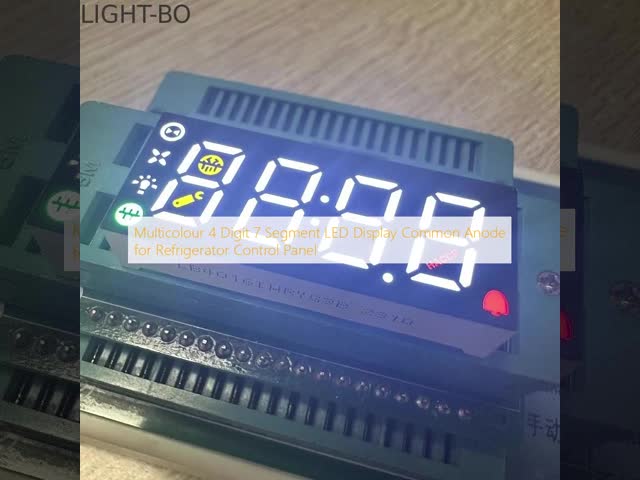 多色4桁7セグメントLEDディスプレイ 冷蔵庫制御パネルの共通アノード