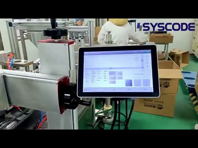 Portable Co2 Laser Marking Machine 30W 9.3μM IP55 Desktop Barcode Laser Marking Machine video