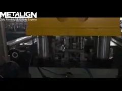 Rollo de bandeja de cable de metal de alta precisión con 16 estaciones y corte hidráulico video