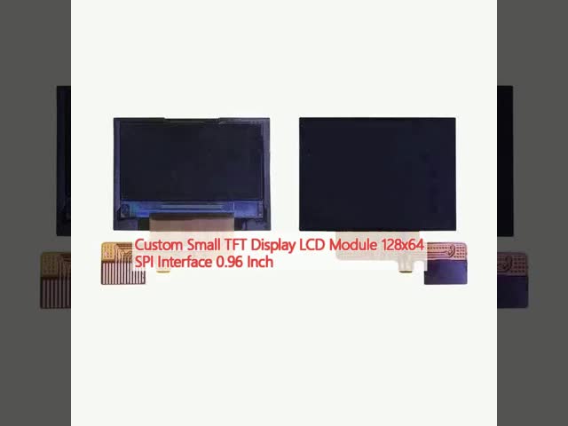 カスタム 小型 TFT ディスプレイ LCD モジュール 128x64 SPI インターフェース 0.96 インチ