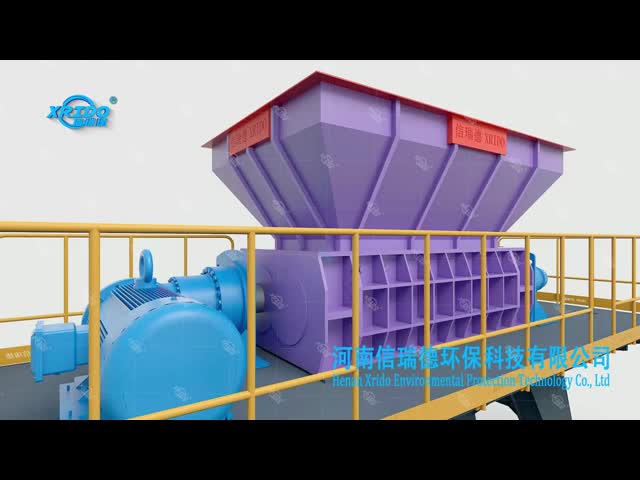 2000t/D-3000t/D 産業廃棄物シェラダー 金属プラスチック ダブルシャフトシェラダー