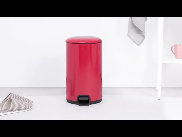 持続可能 ステンレス 鋼 ペダル 箱 キッチン 浴室 ゴミ箱 ゴミ箱 粉箱 薄い蓋 柔らかい 閉じる 金属ゴミ箱