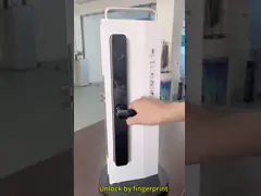 Qleung S608 Waterproof TTlock Tuya Smart Key Khóa kỹ thuật số dấu vân tay nhôm điện cửa kính trượt Khóa cửa nhà thông minh