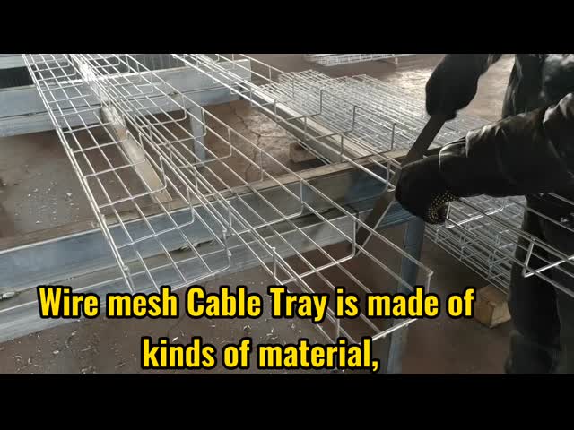 Flat Welding Wire Mesh Cable Tray Stainless Steel 4mm  5mm 6mm Diameter