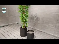 Macetas de cemento de cerámica moderna con drenaje y protección UV