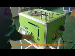 1Máquina de ensamblaje de anillos O verticales de 0,5 kW con control de pantalla táctil video