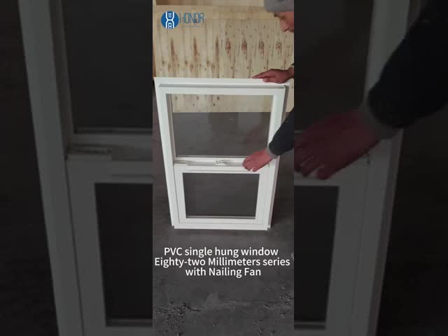 Modern Single-Hung Windows Best Sellers UPVC Vinyl Single Hung Window For Houses