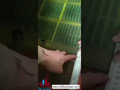 Δονητικές γραμμές πολυουρεθάνης οθόνης ΠΕ Σίλικον ορυχείο πλέκα