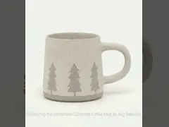 Handmade Christmas Coffee Mug Ceramic Stoneware Mugs Gift Ceramic Mug 3D Silk Print