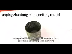 China AISI304 14X10mm Compressed Knitted Wire Mesh For Snow Foam Lance Filter supplier