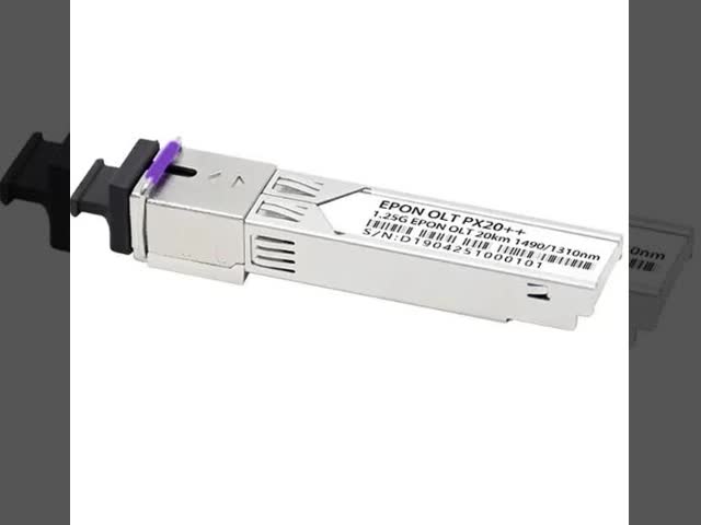 EPON OLT PX20+ 20km Tx 1490nm 1.25G Rx 1310nm 1.25G SFP 形状因子 SC/UPC 受容器コネクタ
