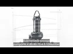 Grundfos DPK Submersible Sewage Pump For Non Clogging Flood Rain Water Transfer Maximum Flow 12.8 L/s