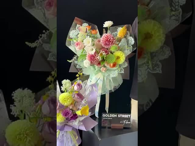小型ステンスの防水包装紙,花の包装,オップフィルム,花束の包装紙,新鮮な花の芸術,花束の包装