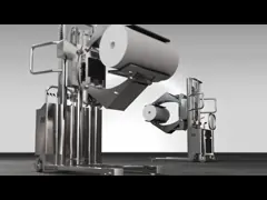 China DG1500B Forklift Mounted Rubber-belt Drum Grabber Double Eagle-Grip Automatic Three Drums Capacity 1500Kg supplier