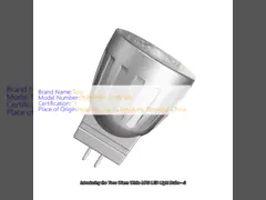 Теплая белая лампочка MR8 светодиодная лампочка 2.5W 12V 2700K светодиодный прожектор 36 градусов угол луча Ra90