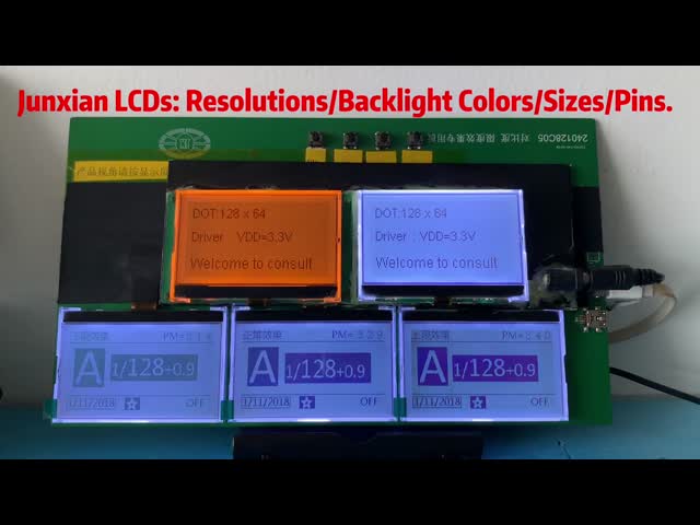 5V High Resolution Graphic Blue LCD Display 5.2 Inch Wide Viewing Angle Display