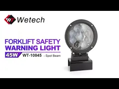 Lampu Spot Biru Forklift Disesuaikan 45W Lampu Keamanan Forklift Biru IP67