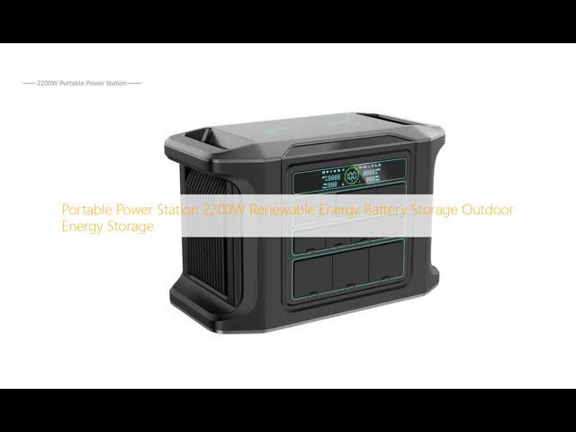 携帯電源 2200W 再生可能エネルギー バッテリー 屋外エネルギー 貯蔵