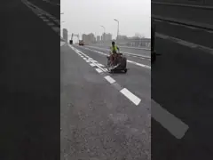 China 5.5HP gasline Road Marking Auxiliary Machine road sweeper machine 400R/min supplier