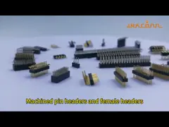 90 Degree SMT 1.27 Mm Pitch Header Male  Machined Pin Header For PCB