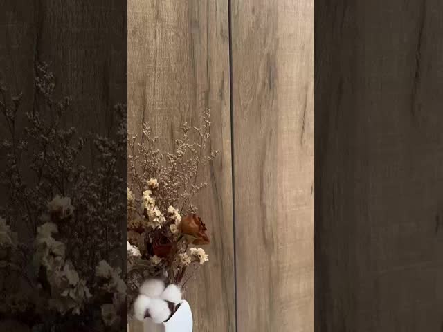 Yellow Color Matte Porcelain Wooden Tile 200x1200mm for Bathroom