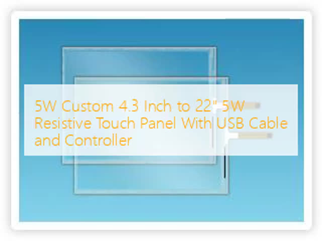 5W 習慣 4.3 インチへの 22 5W USB のケーブルおよびコントローラーが付いている抵抗接触パネル