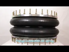 Firestone Rubber Air Spring W01-358-7772 Pneumatic Air Bellow Aluminum Bead Rings