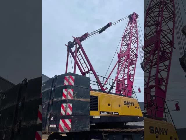 2019年型 SANY 90t 中古水力クローラークレーン 重荷持ち上げ機械