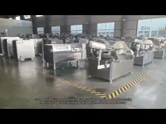 China Eight Roller Meat Slicing Machine For High Speed Frozen And Fresh Meat Processing supplier