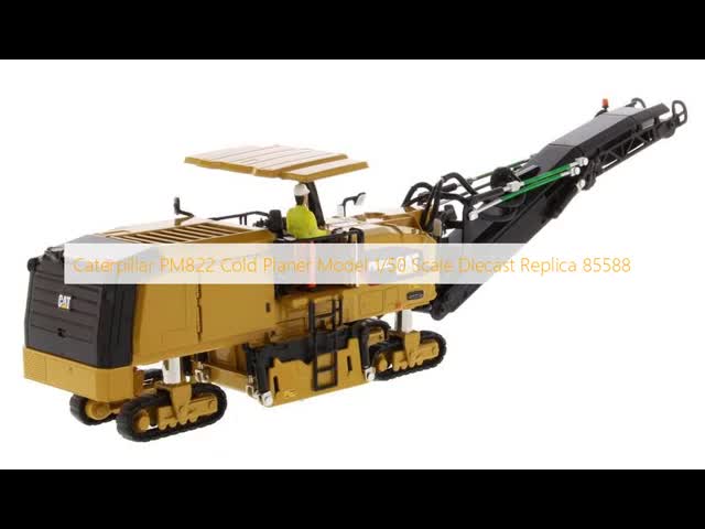 Caterpillar PM822 Planador en frío Modelo 1/50 Reproductor a escala 85588 El video