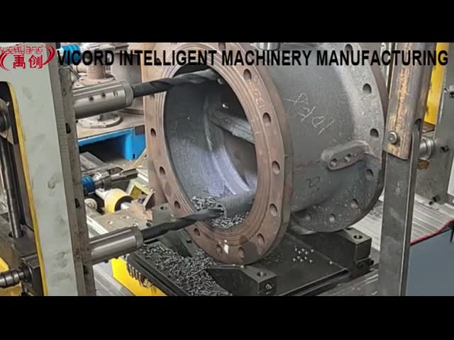 380V/50Hz PLC ダブルサイド・ドリリング・マシン バルブ・フレンズ・ティ・マルチ・ホール・ドリリング・マシン