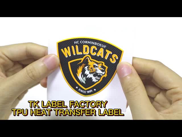 Factory Custom TPU 3D High Frequency Patches Heat Transfer Labels for Garments