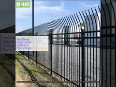 Modern Galvanized Metal Wall Fence for Indoor Outdoor Security