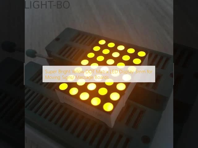 超明るい黄色ドットマトリックスLEDディスプレイ 3mm 移動サイン/メッセージボード