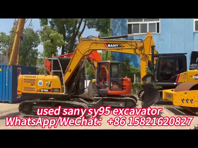 コンパクトの中古 Sany 掘削機 SY95C エグババター エルゴノミックデザイン