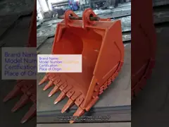 日立 240 ZX240 EX240 モデル用のカスタム掘削機バケツ video