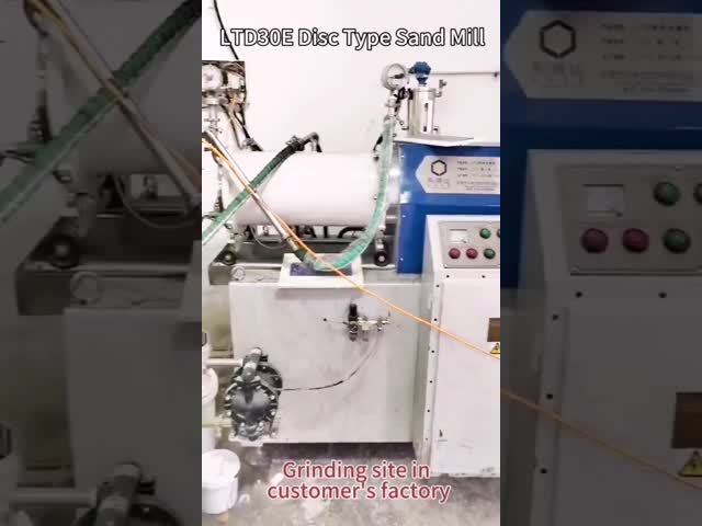 Horizontal Mixed Disc Type Sand Mill / Bead Mill 22kw 30L Capacity