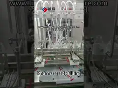 Crimper per la macchina di riempimento e sigillamento del flaconcino sterile 2-30 ml, con sistema di acqua pura, programma PLC, touchscreen