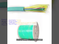 GJFJV Indoor Fiber Optic Cable Tight Buffer Aramid Yarn LSZH Multi Mode 24 Core