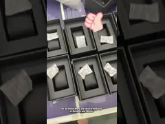 Logo personnalisé de luxe Couvercle noir et base Boîtes rigides Boîtes en papier Boîtes en carton Emballage en papier Boîtes de montres Emballage avec EVA