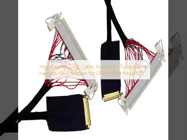 LVDSケーブル組立長さ範囲 1-5m AWG26-28 ワイヤゲージ OEM/ODMプロジェクト 調整可能