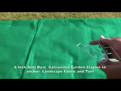 Hot Dipped Galvanized U Type Garden Grass Lawn Turf Staple Lawn Nail 9 Gauge Wire Diameter