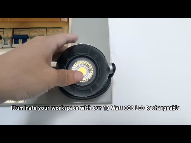 Luz recarregável sem corda do trabalho 10W com gerencio do ° 360 e base do ímã