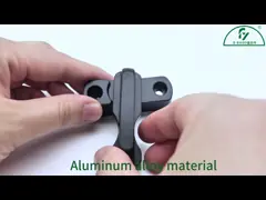 China 90mm Square Shaft Aluminum Door Handles With Lock For Window And Door supplier