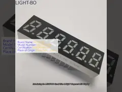 China 0.4 Inch COB 6 Digit 7 Segment LED Display 60 X 22 X 10.05 mm supplier