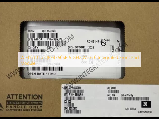 WIFI 6 チップ QPF4550SR 5 GHz Wi-Fi 6 統合フロントエンドモジュール