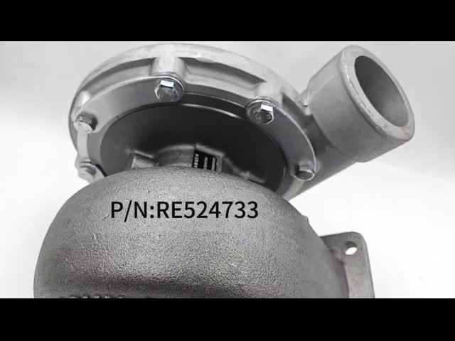S400 6125H エンジン用ターボチャージャー RE524733 RE524741 SE501679 ビデオ