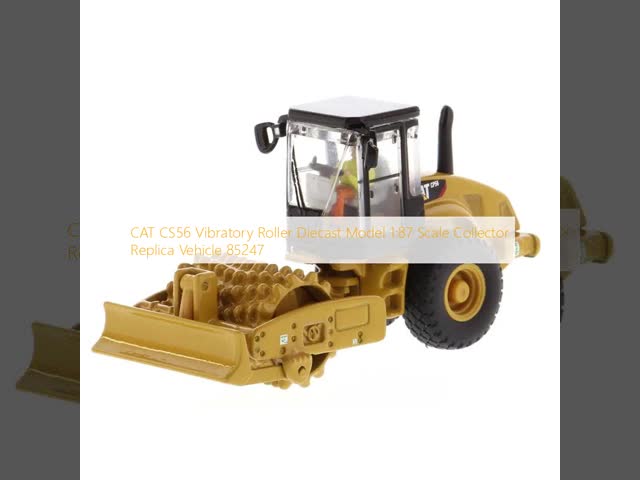 CAT CS56 Vibratory Roller Diecast Model 1/87 Scale Collector Replica Vehicle 85247