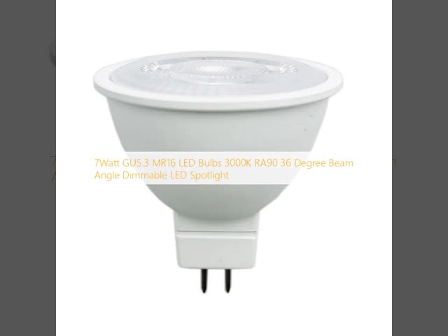 7Watt GU5.3 MR16 導かれた ランプ 3000K RA90 36度ビームアングル ディムブル 導かれた スポットライト